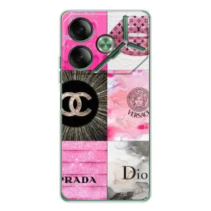 Чехол (Dior, Prada, YSL, Chanel) для Tecno Pova 7 (Модница)