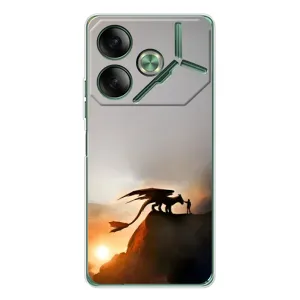 Чехол дракон Беззубик для Tecno Pova 7 (Мультиик Беззубик)