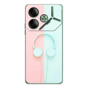 Дівчачий Чохол для Tecno Pova 7 (Навушники)