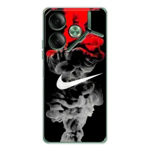 Силиконовый Чехол на Tecno Pova 7 с картинкой Nike (Nike дым)