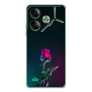 Чохли з принтом Троянд для Tecno Pova 7 (Нічна троянда)