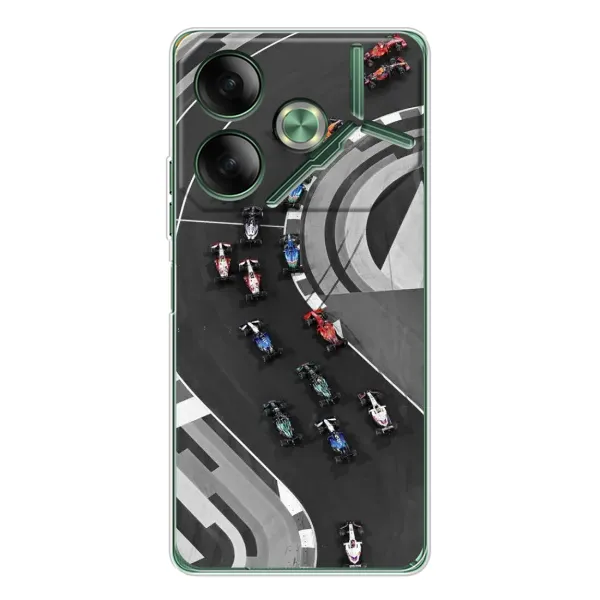 Чехол с рисунком «Гонки ф1» для TECNO Pova 7 Чехол с рисунком «Гонки ф1» для TECNO Pova 7