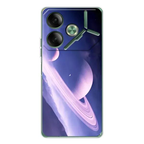 Чехол с рисунком «Планета в космосе» для TECNO Pova 7