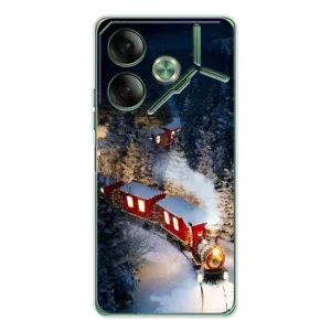 Силіконовий бампер на різдво для Tecno Pova 7 (Потяг)