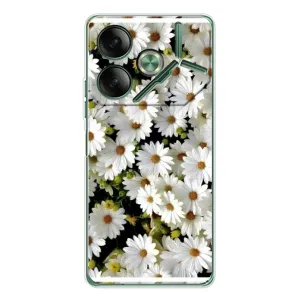 Чохол з ромашками на Tecno Pova 7 (Рамка в ромашках)