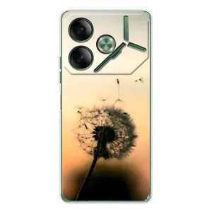 Силиконовый Чехол с одуванчиками на Tecno Pova 7 (Роздумаханый одуванчик)