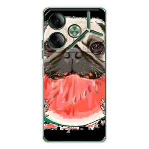 Чохол (ТПУ) Милі песики для Tecno Pova 7 (Смішний Мопс)