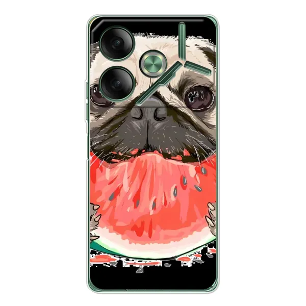Чехол с рисунком «Смешной Мопс» для TECNO Pova 7 Чехол с рисунком «Смешной Мопс» для TECNO Pova 7