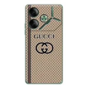 Чехлы Бренд GUCCI для Tecno Pova 7 (Стиль Гуччи)