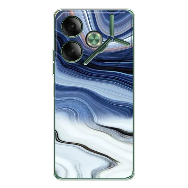 Чехол с рисунком «Светлый мрамор» для TECNO Pova 7