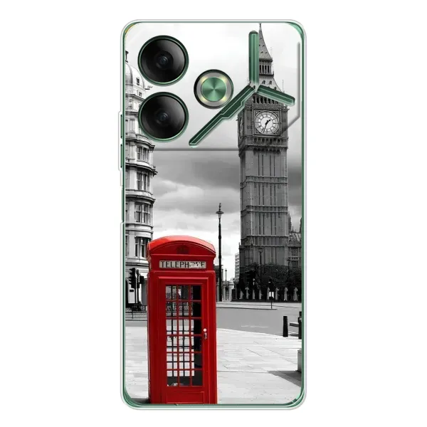 Чехол с рисунком «TELEPHONE» для TECNO Pova 7