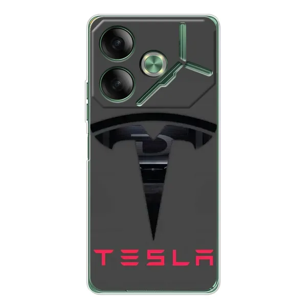 Чехол с рисунком «Logo TESLA» для TECNO Pova 7 Чехол с рисунком «Logo TESLA» для TECNO Pova 7
