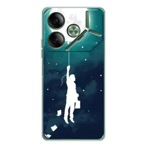 Чехол (ТПУ) с планетами на Tecno Pova 7 (To The moon)
