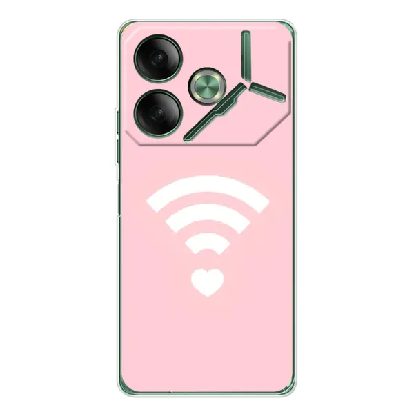 Чехол с рисунком «WiFi Love» для TECNO Pova 7 Чехол с рисунком «WiFi Love» для TECNO Pova 7