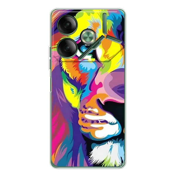 Чехол с рисунком «Яркий Лев» для TECNO Pova 7 Чехол с рисунком «Яркий Лев» для TECNO Pova 7