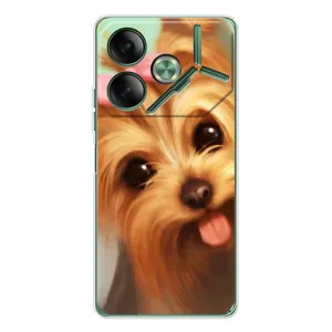 Чохол (ТПУ) Милі песики для Tecno Pova 7 (Йоркширський тер'єр)