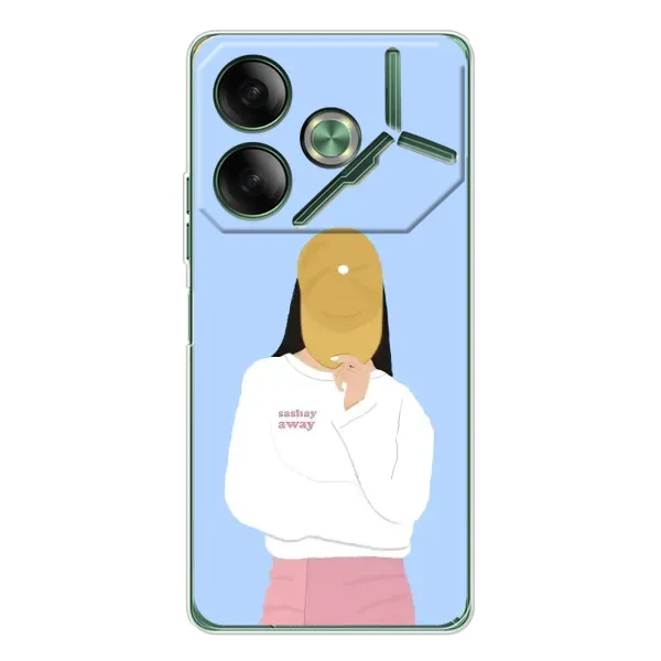 Чехол с рисунком «Желтая кепка» для TECNO Pova 7 Чехол с рисунком «Желтая кепка» для TECNO Pova 7