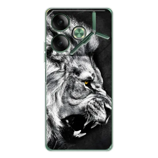 Чехол с рисунком «Злой ЛЕВ» для TECNO Pova 7 Чехол с рисунком «Злой ЛЕВ» для TECNO Pova 7