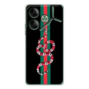 Чехлы Бренд GUCCI для Tecno Pova 7 (Змей Гуччи)
