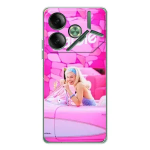 Силиконовый Чехол Барби Фильм на Tecno Pova 7 (Зставка)