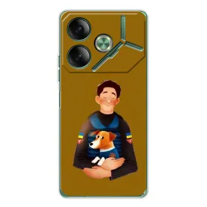 Чехол с принтом для Tecno Pova 7 (ЗСУ Патрон)