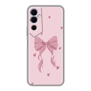 Чехол банты для Tecno POVA Neo 2 (Бант на розовом)