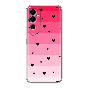 Чехлы с тематикой "Маленькие Сердечки" на Tecno POVA Neo 2 (Чорные сердечки)