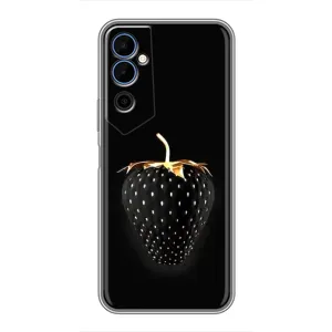 Чехол с изображением вкусной еды для Tecno POVA Neo 2 (Чёрная клубника)