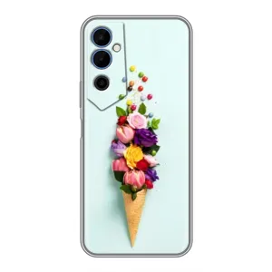Чехлы с тематикой "ЦВЕТЫ" на Tecno POVA Neo 2 (Цветок-мороженное)