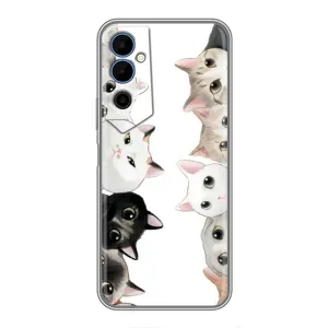 Силиконовый чехол с котиком для Tecno POVA Neo 2 (Коты)