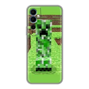 Чехлы для Tecno POVA Neo 2 (Персонажи Майн Крафт) (Крипер 2)