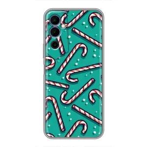 Силиконовый бампер на рождество для Tecno POVA Neo 2 (Леденцы)