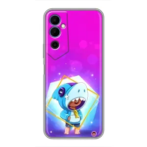 Чехол Бравл Старс для Tecno POVA Neo 2 (Леон в костюме Акулы)