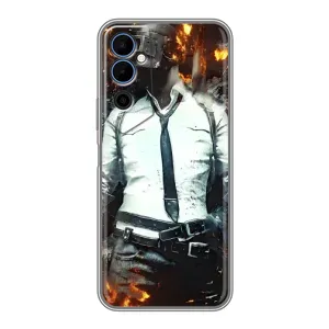 Силиконовый чехол с картинкой "Герой Pubg" на Tecno POVA Neo 2 (Man Пубг)