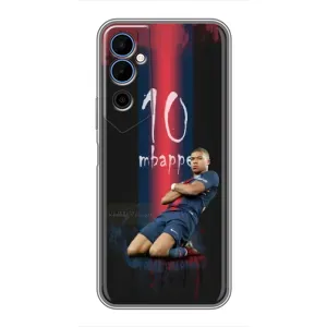 Чехол (TPU) с Футболистом на Tecno POVA Neo 2 (MBAPPE 10)