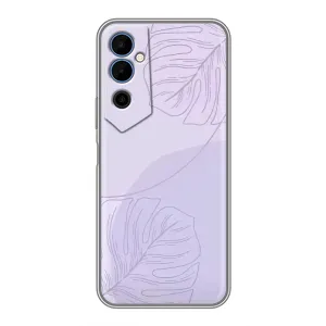 Чехол цветочный дизайн для Tecno POVA Neo 2 (Монстера фиолетовая)
