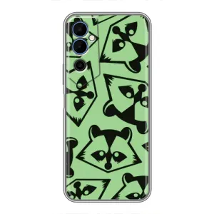 Силиконовый Чехол с Енотами на Tecno POVA Neo 2 (Мордочки Енота)