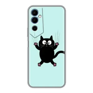 Силиконовый чехол с котиком для Tecno POVA Neo 2 (Падающий кот)
