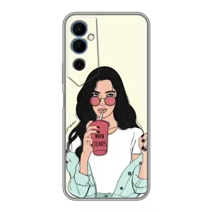 Силіконовый Чохол на Tecno POVA Neo 2 з картинкой Модных девушек (З напоєм)