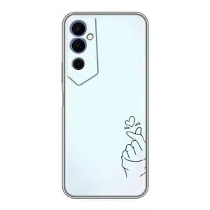 Чехлы (Знак сердечка) на Tecno POVA Neo 2 (Сердце на голубом)