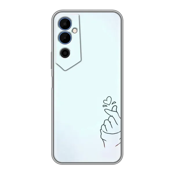 Чехол с рисунком «Сердце на голубом» для TECNO POVA Neo 2 Чехол с рисунком «Сердце на голубом» для TECNO POVA Neo 2