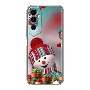 Чехлы на Новый Год Tecno POVA Neo 2 (Снеговик в шапке)
