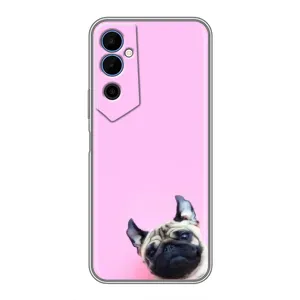 Бампер для Tecno POVA Neo 2 с картинкой "Песики" (Собака на розовом)