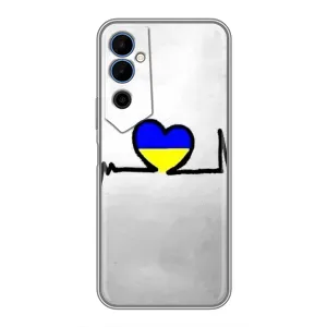 Силиконовый Чехол на Tecno POVA Neo 2 (Я-Украина) (Украинская кардиограмма)