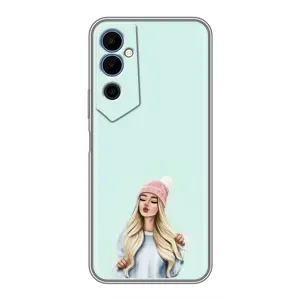 Силіконовый Чохол на Tecno POVA Neo 2 з картинкой Модных девушек (В шапці)
