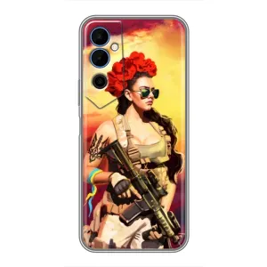 ЗСУ Чохли (TPU) для Tecno POVA Neo 2 (Жінка солдат)