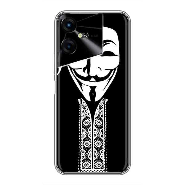 Чехол с рисунком «Анонимус» для TECNO POVA Neo 3 Чехол с рисунком «Анонимус» для TECNO POVA Neo 3