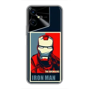 Чехол Супергерой Железный человек на Tecno POVA Neo 3 (Art Iron man)