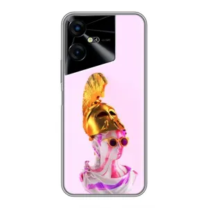 Чехол с Прикольным принтом на Tecno POVA Neo 3 (АРТ Статуя)