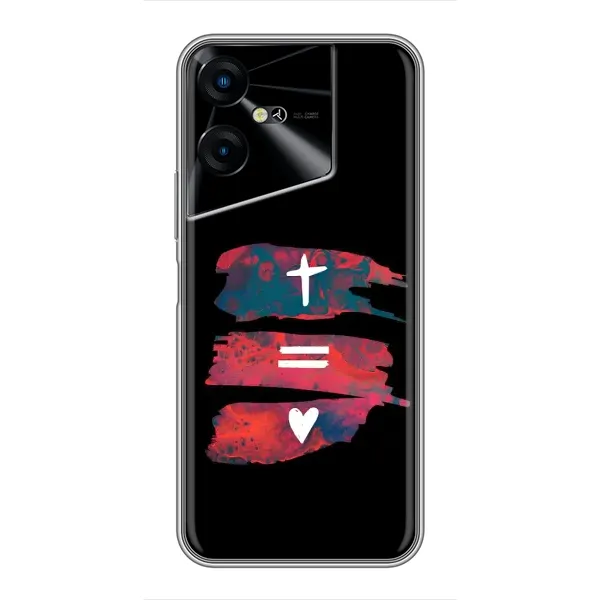 Чехол с рисунком «Атрибутика» для TECNO POVA Neo 3 Чехол с рисунком «Атрибутика» для TECNO POVA Neo 3